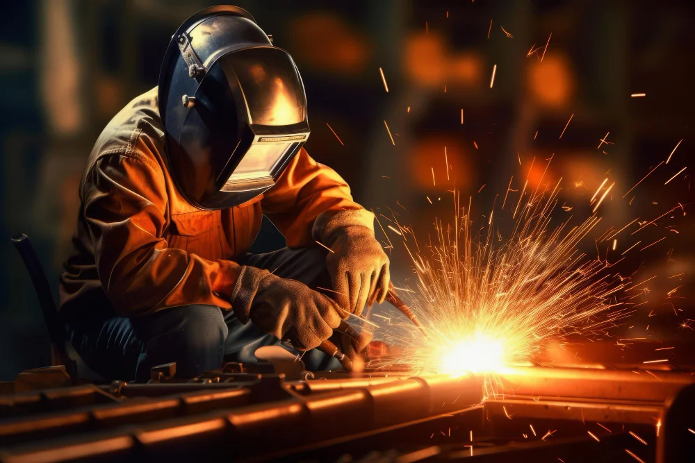 Specialized welding on metal structure